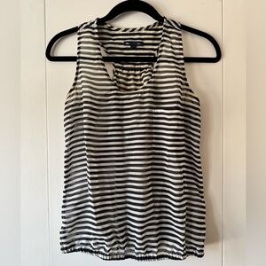 Striped Black & White Sheer Tanktop